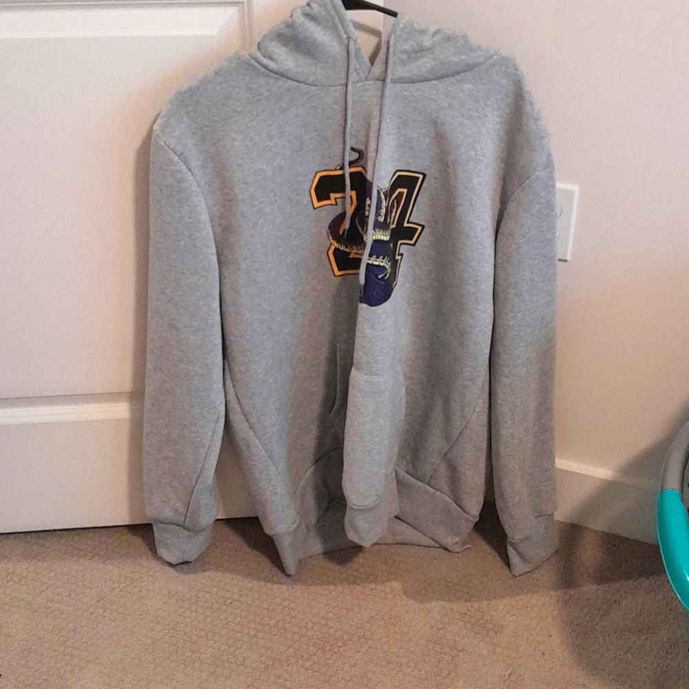 Dragon 24 Logo Men's Hoodie. Large. Gray.  Brand New. No Tag.